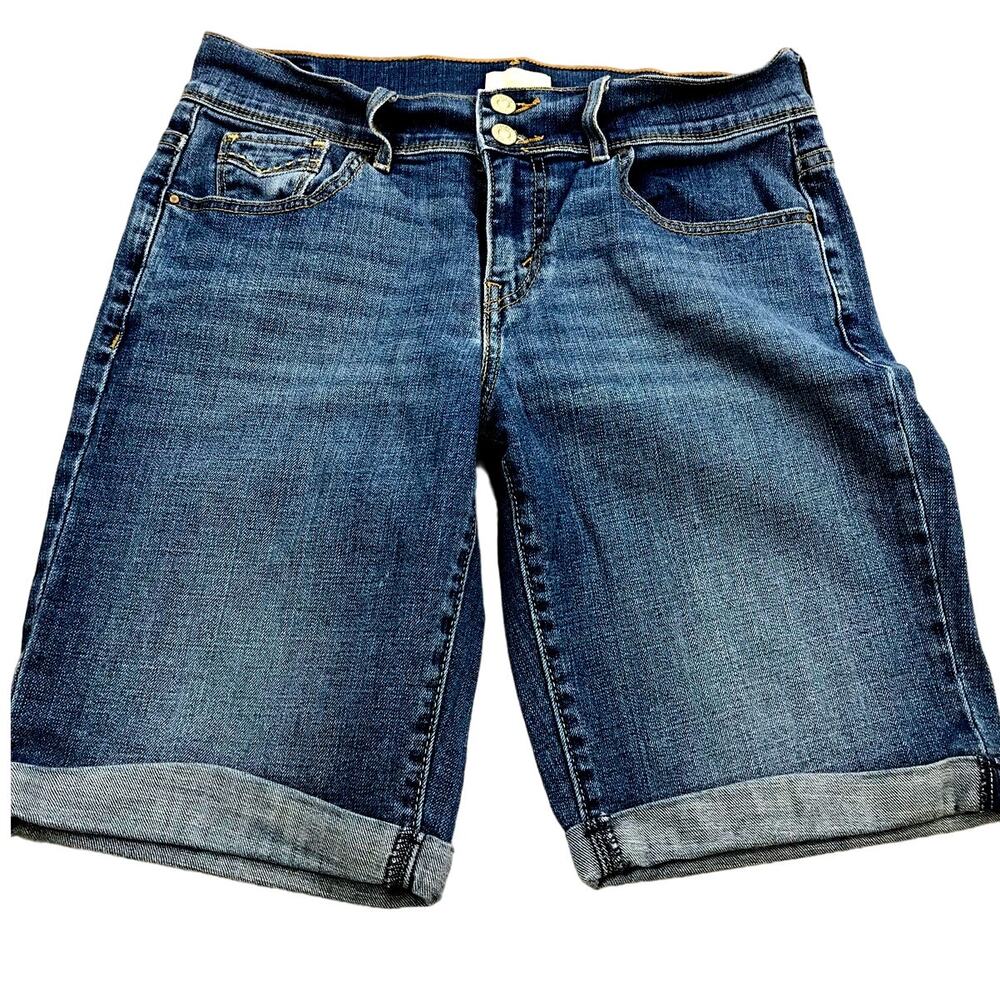 Levi's 515 Bermuda Shorts Women's Size 6 Midrise Cuffed Rolled Hem